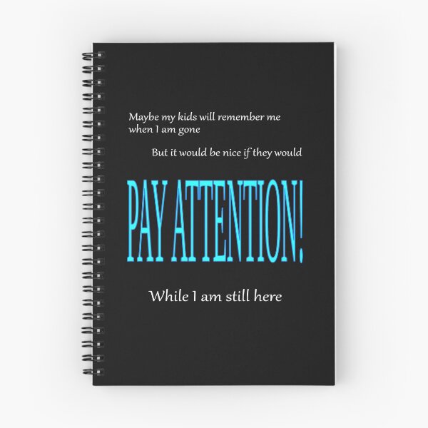 Item preview, kids pay attention b designed and sold by CottagePop.