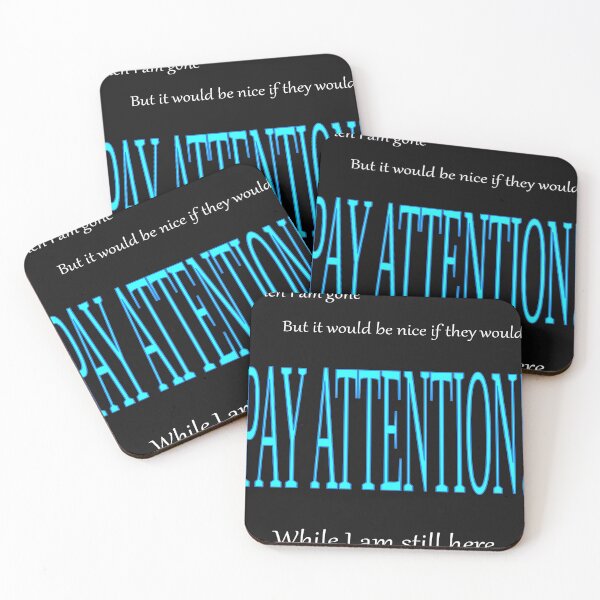 Item preview, kids pay attention b designed and sold by CottagePop.