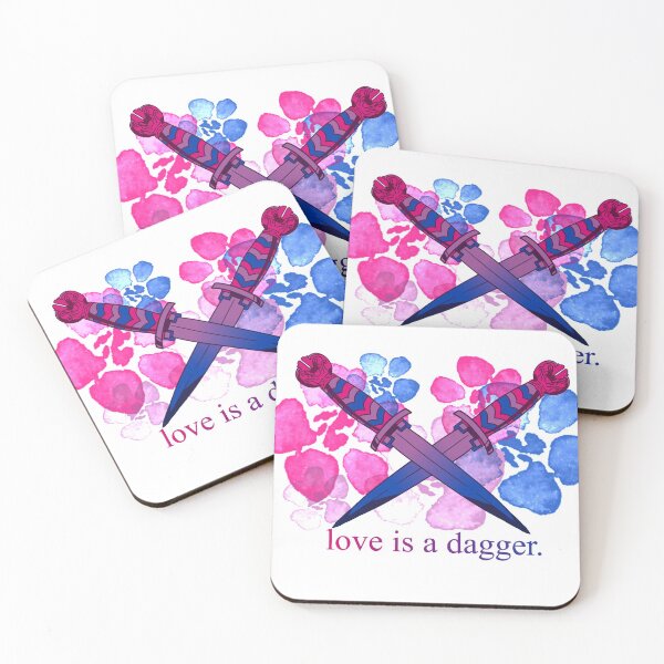 Item preview, Love is a dagger bi flag Loki  designed and sold by Sodamenace.