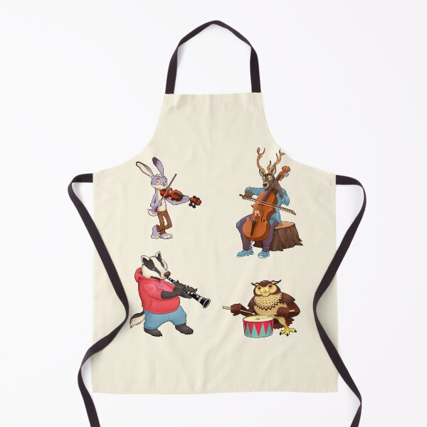 Item preview, Stickers Pack Animal Playing Music Rabbit Deer Violin Cello Owl Drum Flute Badger designed and sold by KLINESTORE.