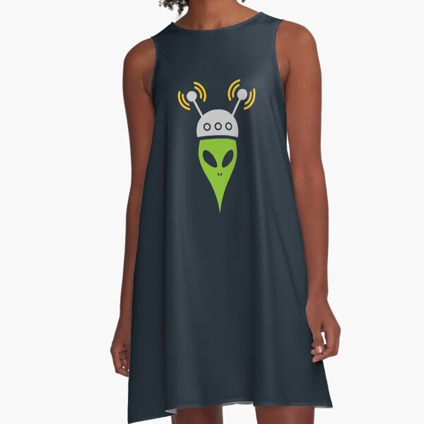 Wireless Frequenz Funk A-Linien Kleid