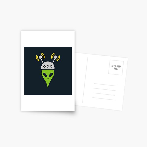 Wireless Frequenz Funk Postkarte