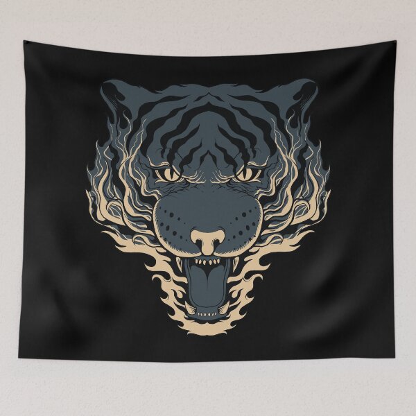 Item preview, Tiger on Fire designed and sold by kalud-zoldyck.