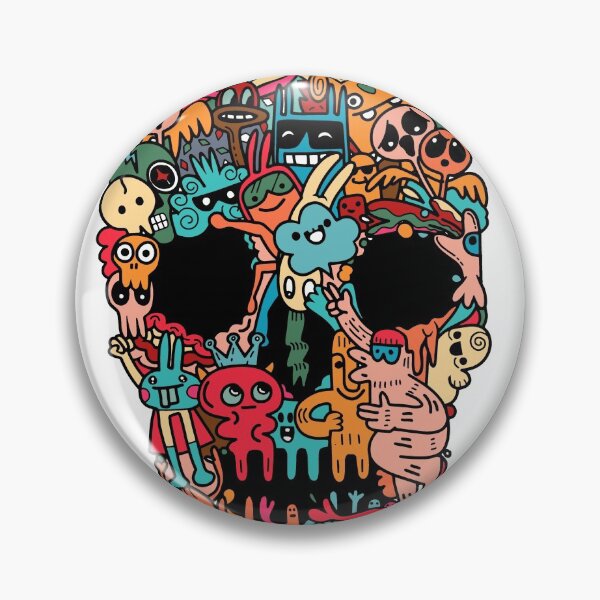 Item preview, Hand Drawn Skull Made Cute Monster designed and sold by Peekonet.