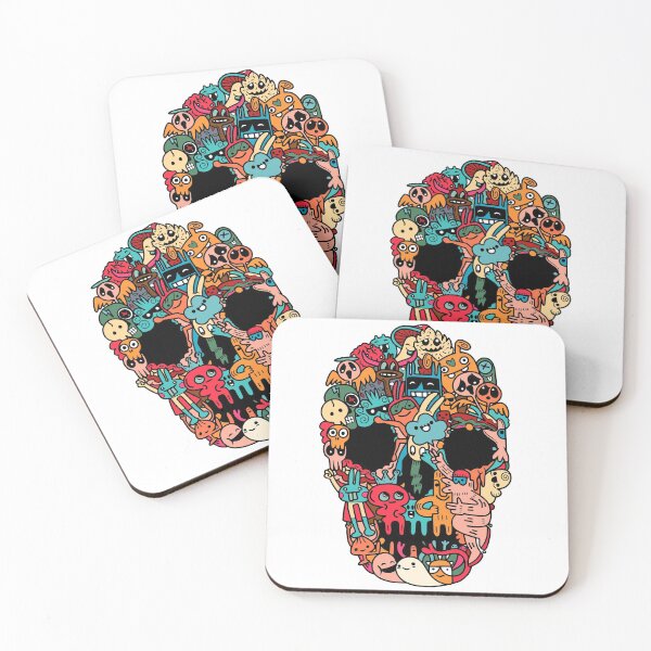 Item preview, Hand Drawn Skull Made Cute Monster designed and sold by Peekonet.