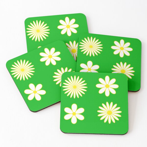 Item preview, 4 Pack of white daisy flowers  designed and sold by Yasmine khalifa.