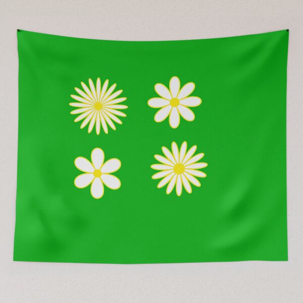 Item preview, 4 Pack of white daisy flowers  designed and sold by Yasmine khalifa.