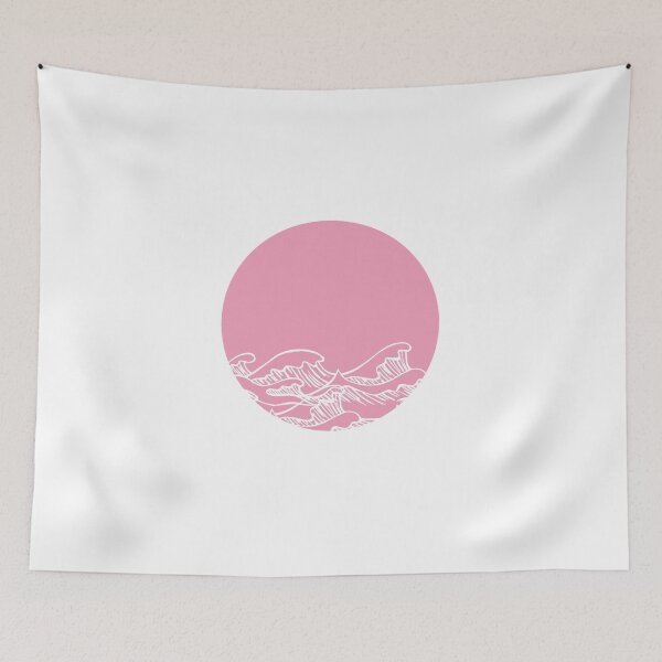 Item preview, Pink waves designed and sold by WallStreet Arts.