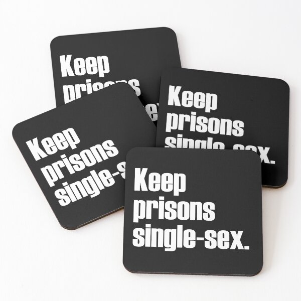 Item preview, Keep Prisons Single Sex - Bold - Protect Women Only Spaces / White Text designed and sold by WomaNation.