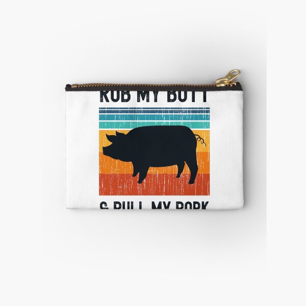 Item preview, Rub my Butt and Pull My Pork Funny BBQ Pork Grill Design designed and sold by justjonboy.