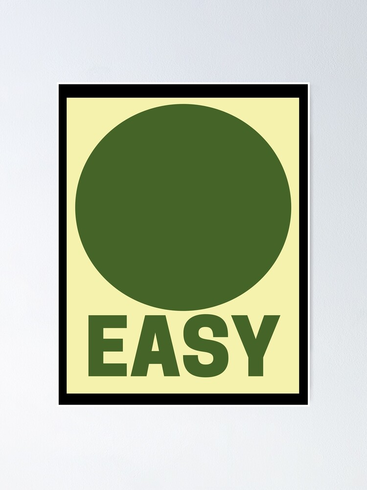"Easy Ski Hill Difficulty Reproduction Signs fun logo retro lovers