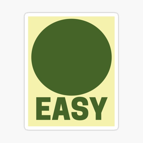 "Easy Ski Hill Difficulty Reproduction Signs fun logo retro lovers