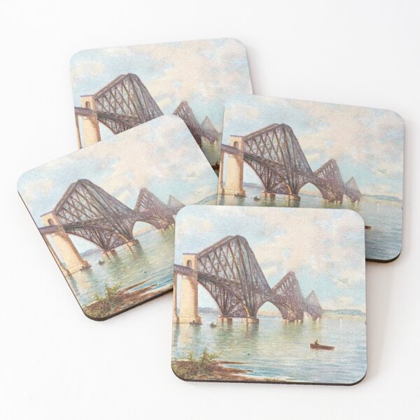 Item preview, Vintage Illustration of The Forth Bridge, Queensferry designed and sold by yourscotland.