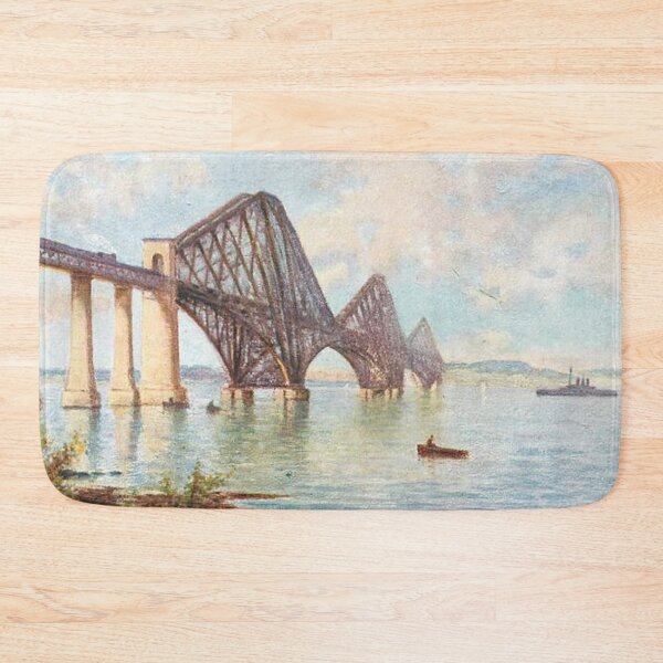 Item preview, Vintage Illustration of The Forth Bridge, Queensferry designed and sold by yourscotland.