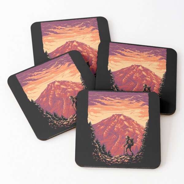 Item preview, Hiking Mountain Illustration designed and sold by Peekonet.