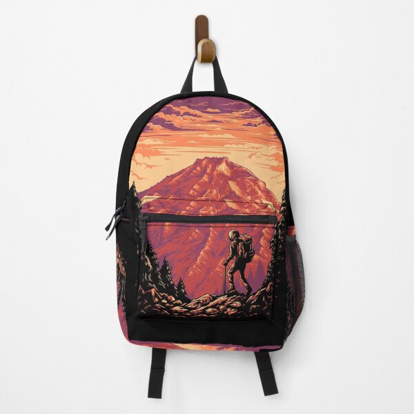 Item preview, Hiking Mountain Illustration designed and sold by Peekonet.