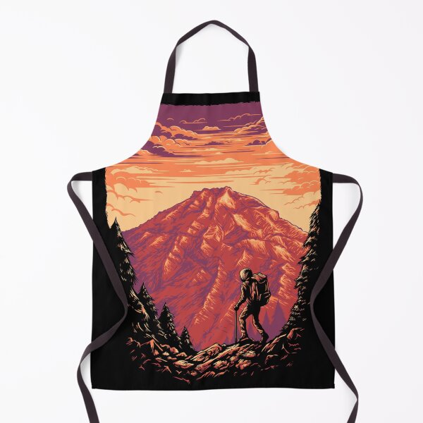 Item preview, Hiking Mountain Illustration designed and sold by Peekonet.