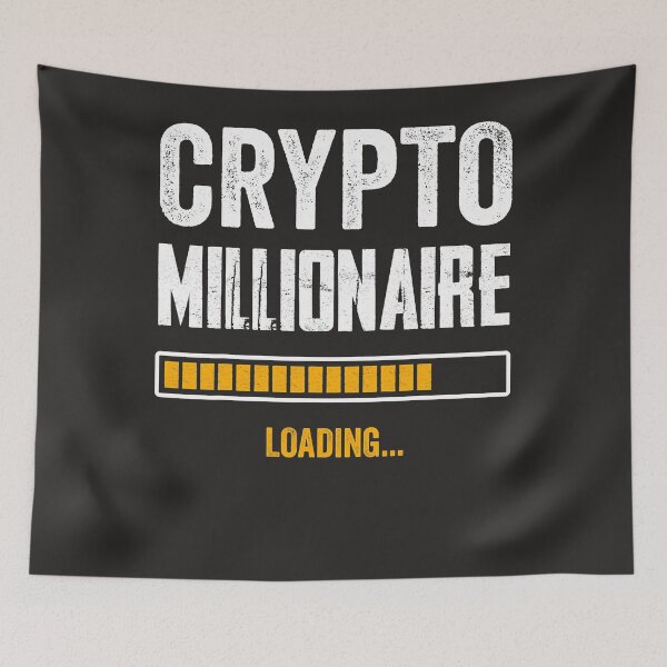 Item preview, Crypto Millionaire Loading Funny Crypto Investor Dad Trader  designed and sold by maverickbott.