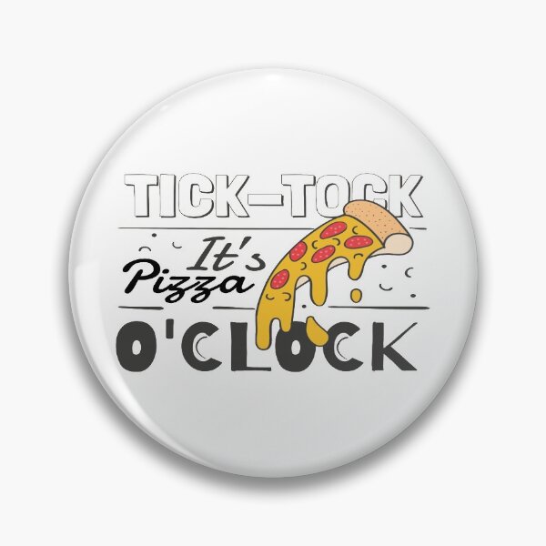 Item preview, tick-tock it's pizza o'clock Tshirt designed and sold by Mogadoor.