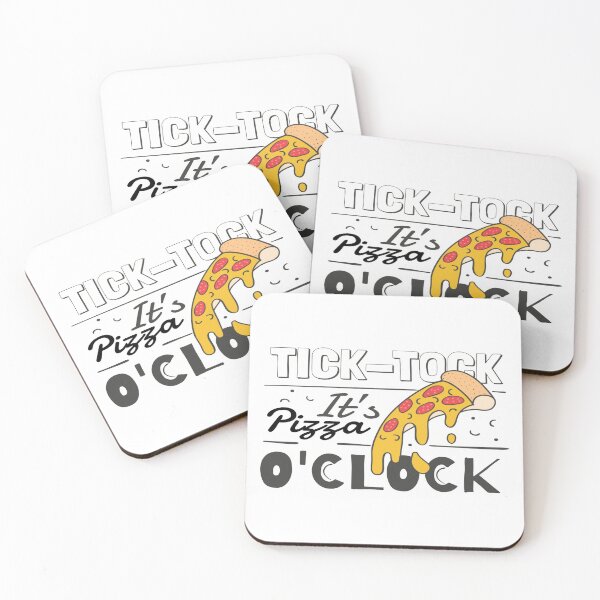 Item preview, tick-tock it's pizza o'clock Tshirt designed and sold by Mogadoor.