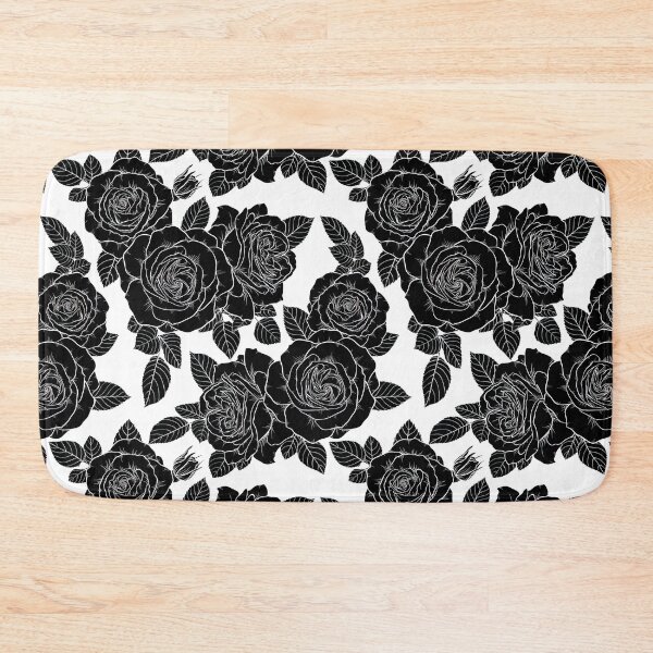 Item preview, Black Rose Pattern, Black Rose Seamless Pattern, Black Rose Pattern Design   designed and sold by graphic-genie.