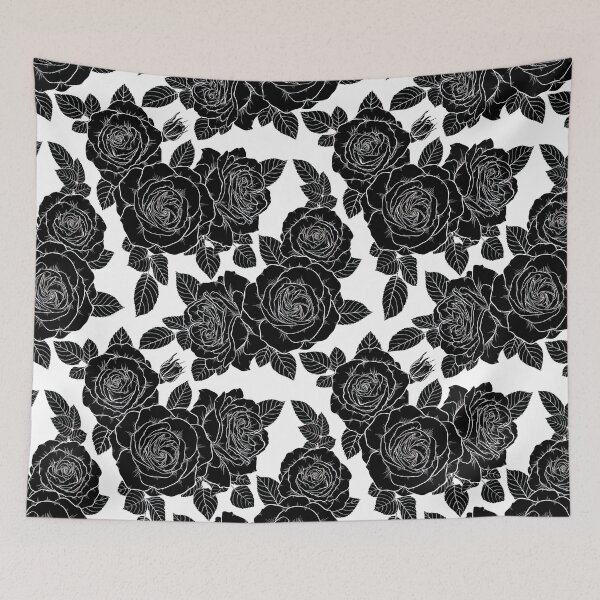 Item preview, Black Rose Pattern, Black Rose Seamless Pattern, Black Rose Pattern Design   designed and sold by graphic-genie.