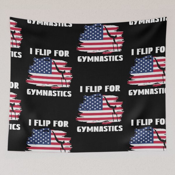 Item preview, I Flip For Gymnastics, Backflip designed and sold by SportyDogShop.