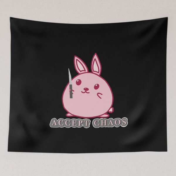 Item preview, Acc chas chibi bunny with knife designed and sold by Cedarrue.