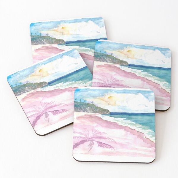 Item preview, Pink Sands Beach Scene on Harbour Island Bahamas designed and sold by artshop77.