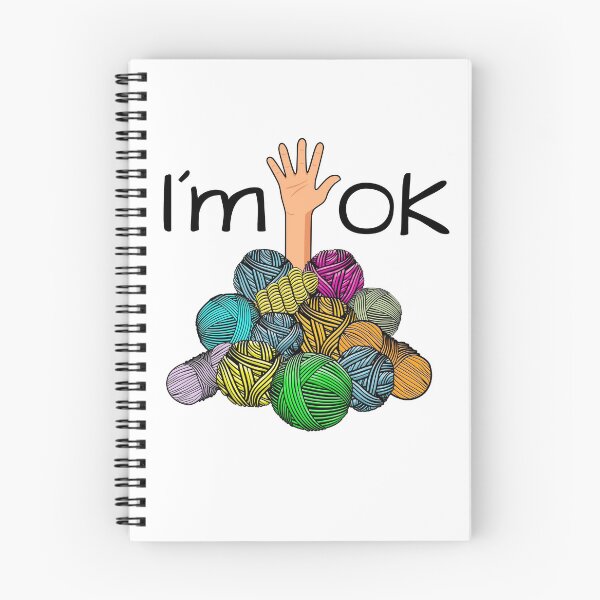 Item preview, I’m Ok - Funny Crochet And Knitting Yarn Mess designed and sold by NUMAcreations.