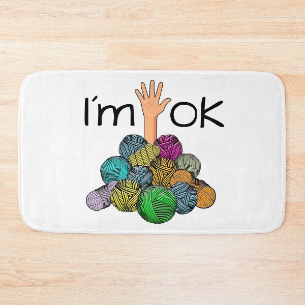 Item preview, I’m Ok - Funny Crochet And Knitting Yarn Mess designed and sold by NUMAcreations.