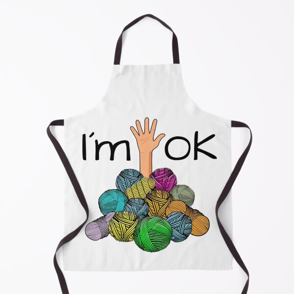 Item preview, I’m Ok - Funny Crochet And Knitting Yarn Mess designed and sold by NUMAcreations.