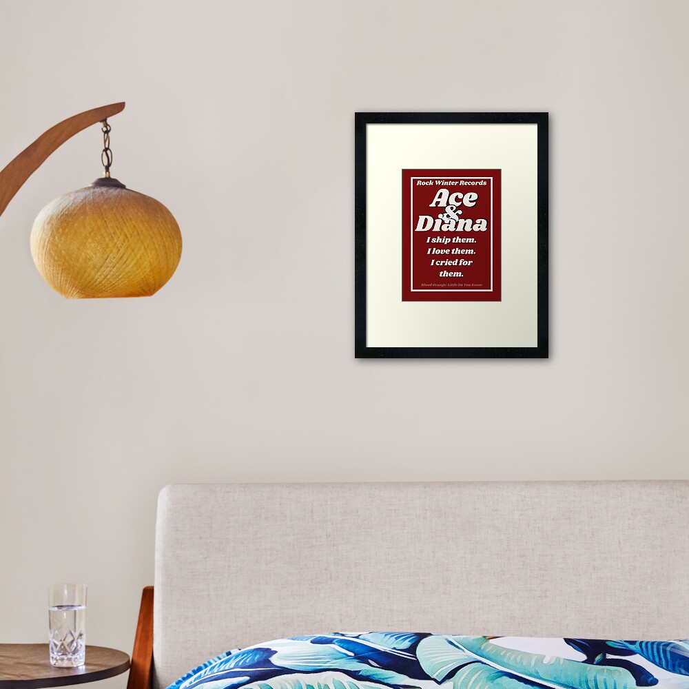 Item preview, Framed Art Print designed and sold by RockWinterRec.