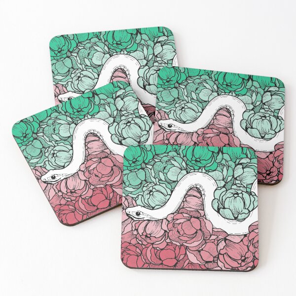 Item preview, Abrosexual Pride Floral Snake designed and sold by izzychar.