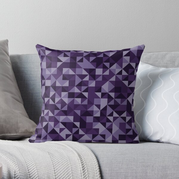 Mental Purple Throw Pillow