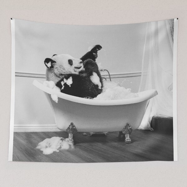 Item preview, Panda in bathtub designed and sold by SurfolioPrints.