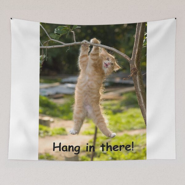 Item preview, Cat Hang In There Poster designed and sold by imagepirre.