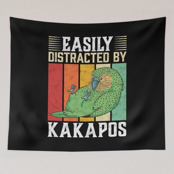 Item preview, Distracted by Kakapo New Zealand parrot designed and sold by madgrfx.