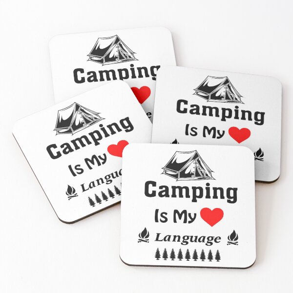 Item preview, Camping Is My Language - Black designed and sold by Leoster.