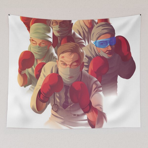 Item preview, Illustration Awareness Poster Encourage Healthcare Workers Who Risk Their Lives Frontline During Pandemic Crisis designed and sold by Peekonet.