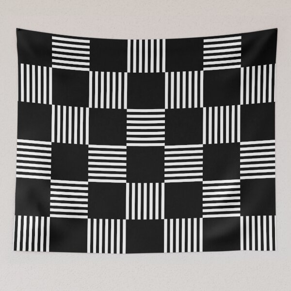 Item preview, Monochrome Black & White Checkerboard Pattern designed and sold by MartineMeeka.