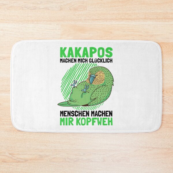 Item preview, Kakapo make happy New Zealand parrot saying designed and sold by madgrfx.
