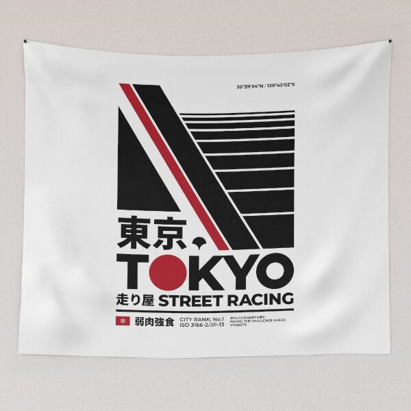 Item preview, Tokyo Street Racing (Black on White) designed and sold by STUDIO-72.