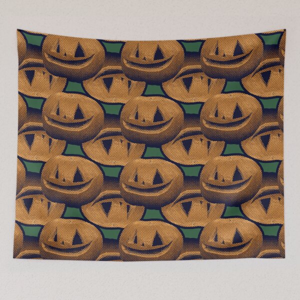 Item preview, Dark Green Brown Pumpkin Halloween designed and sold by syfufi.