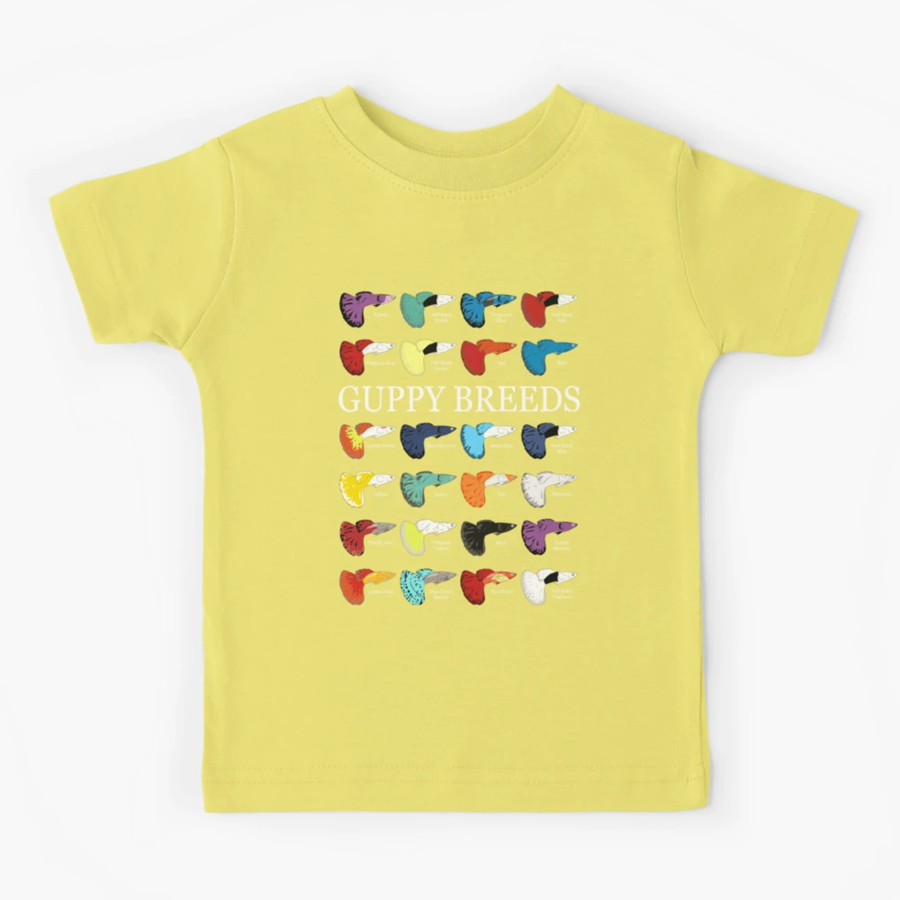 Inktastic Grandpa's Little Guppy- cute yellow fish Boys or Girls Toddler  T-Shirt
