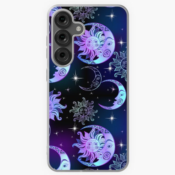 Item preview, Fun Whimsical Deep Purple Moon and Star Cosmos Design designed and sold by AwakenedSoul.