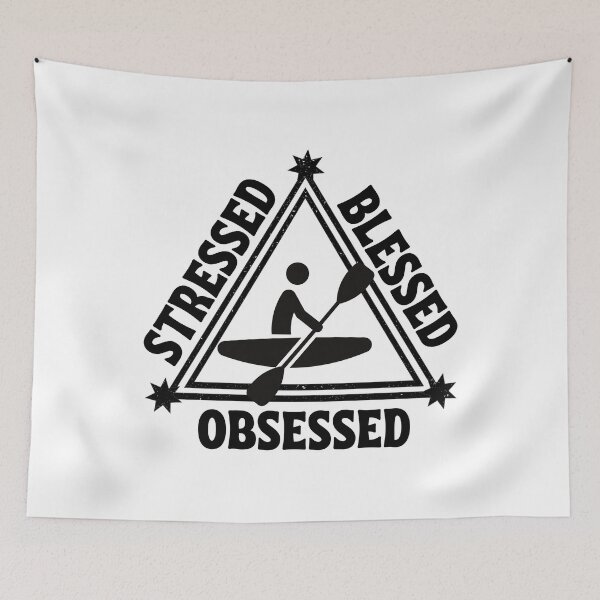 Item preview, Canoeing: Stressed. Blessed. Obsessed. designed and sold by TheGreenGoat.