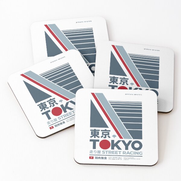 Item preview, Tokyo Street Racing (Blue on White) designed and sold by STUDIO-72.
