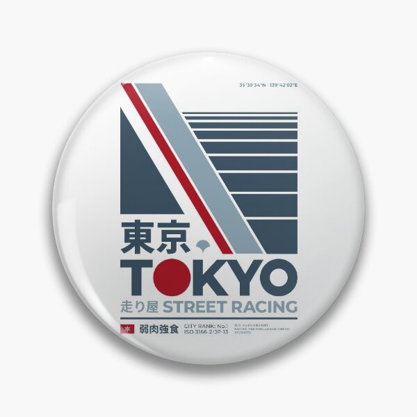 Item preview, Tokyo Street Racing (Blue on White) designed and sold by STUDIO-72.