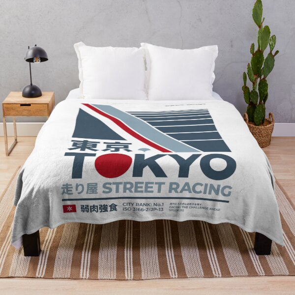 Item preview, Tokyo Street Racing (Blue on White) designed and sold by STUDIO-72.